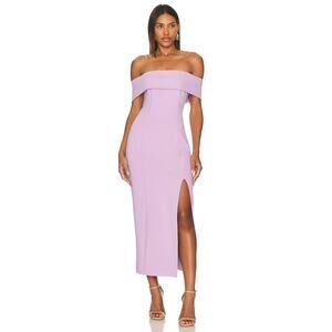 Elliatt Lavender Off-Shoulder Midi Dress